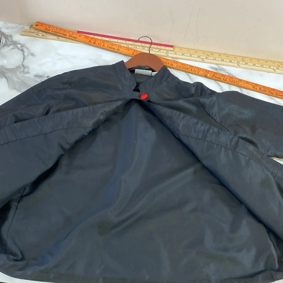 Samantha's Style Shoppe Shirt Jacket Womens Sz Large Black Red Embroidered Asian - Picture 9 of 12